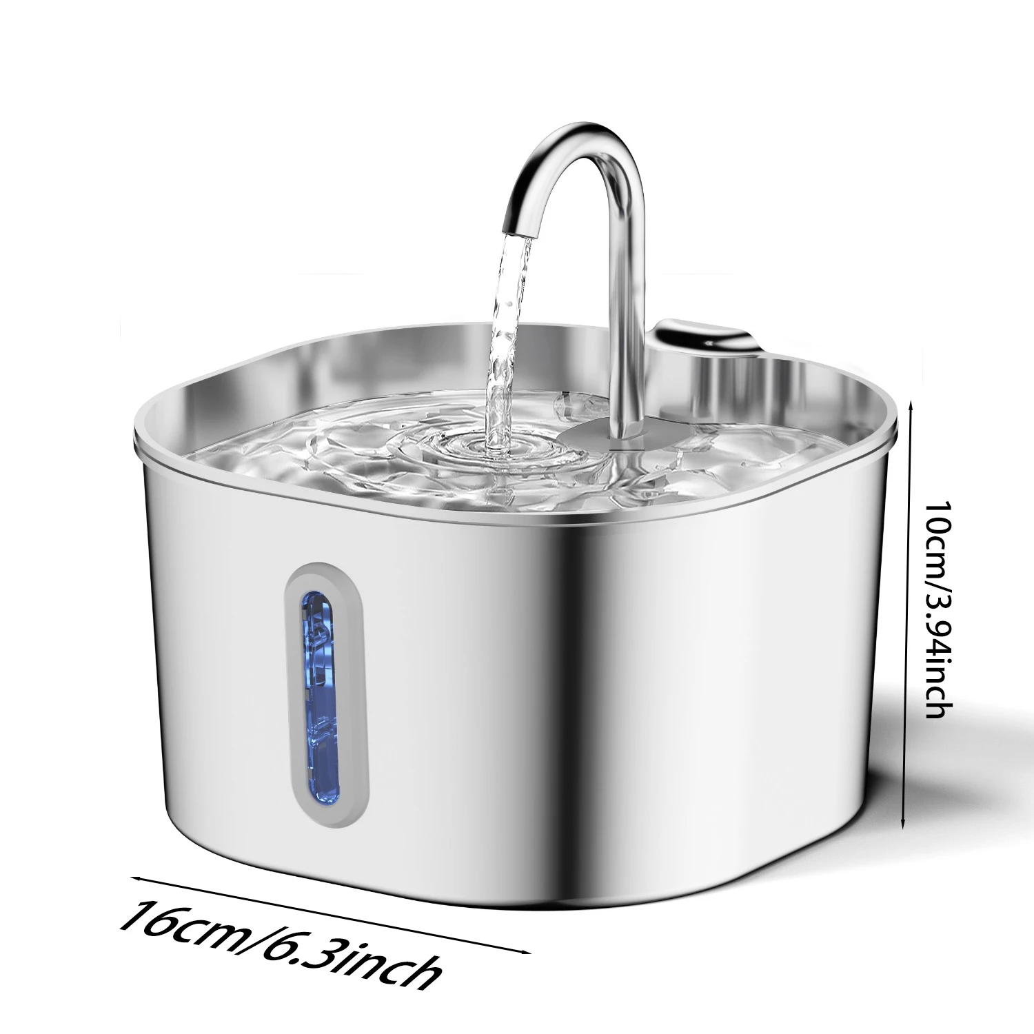 PurrFlow 2.2L Motion-Activated Stainless Steel Cat Water Fountain - Image 18